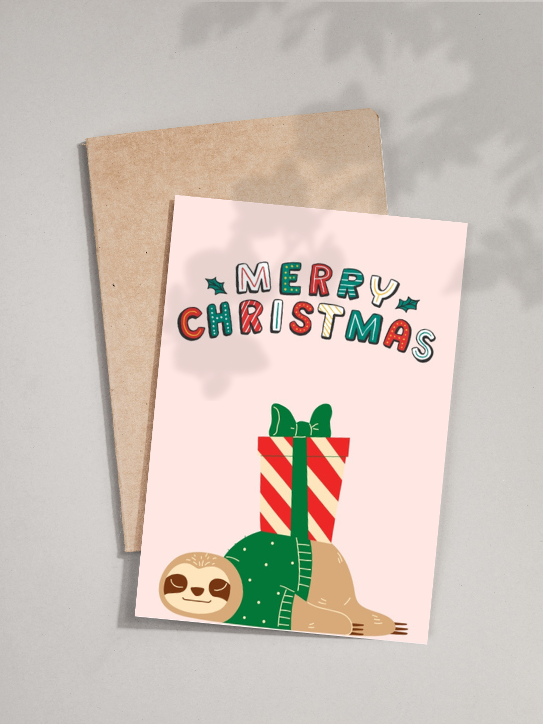 Merry Christmas Sloth