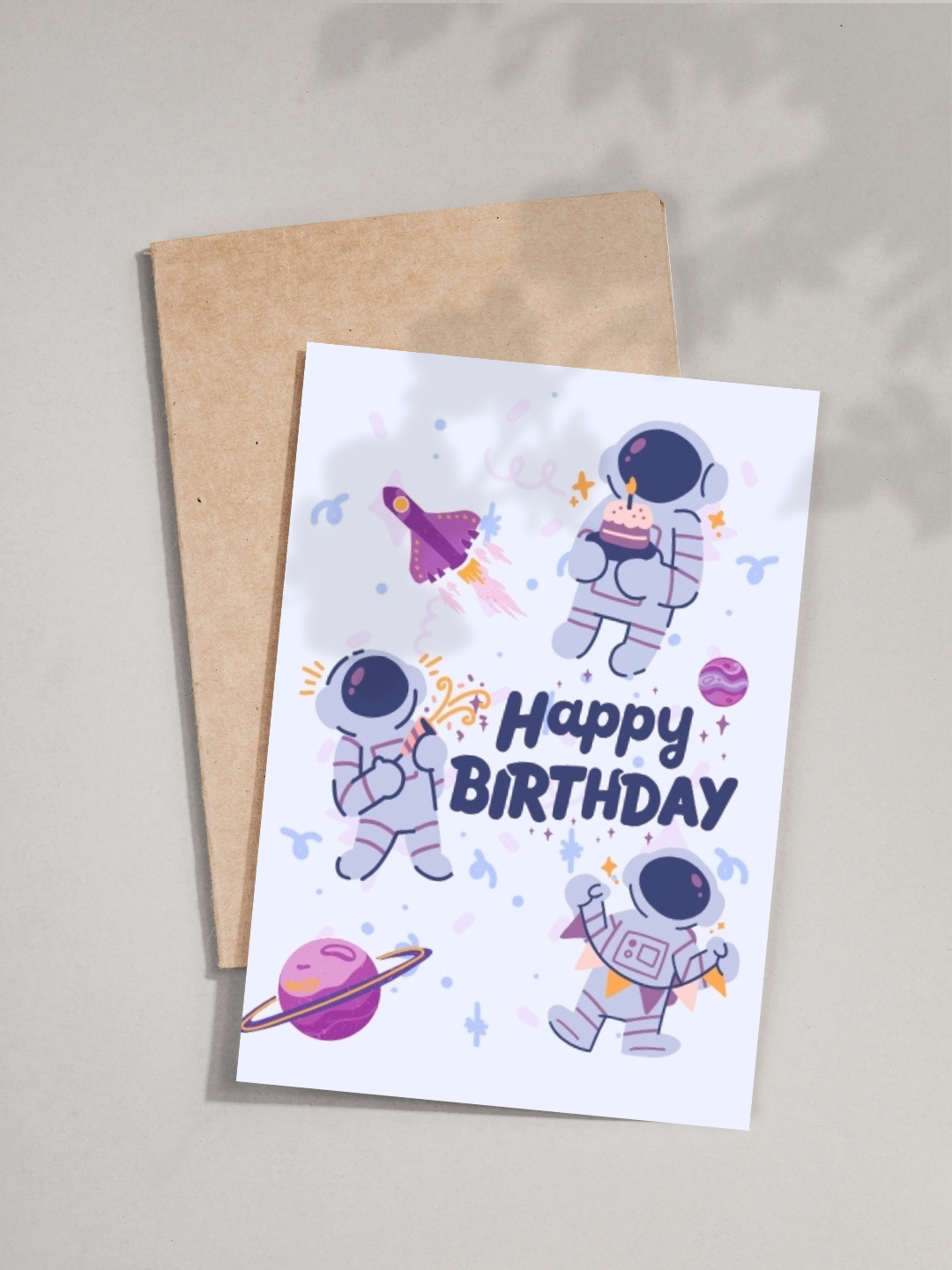 Have a Stellar Birthday! - Blast off Birthday Card