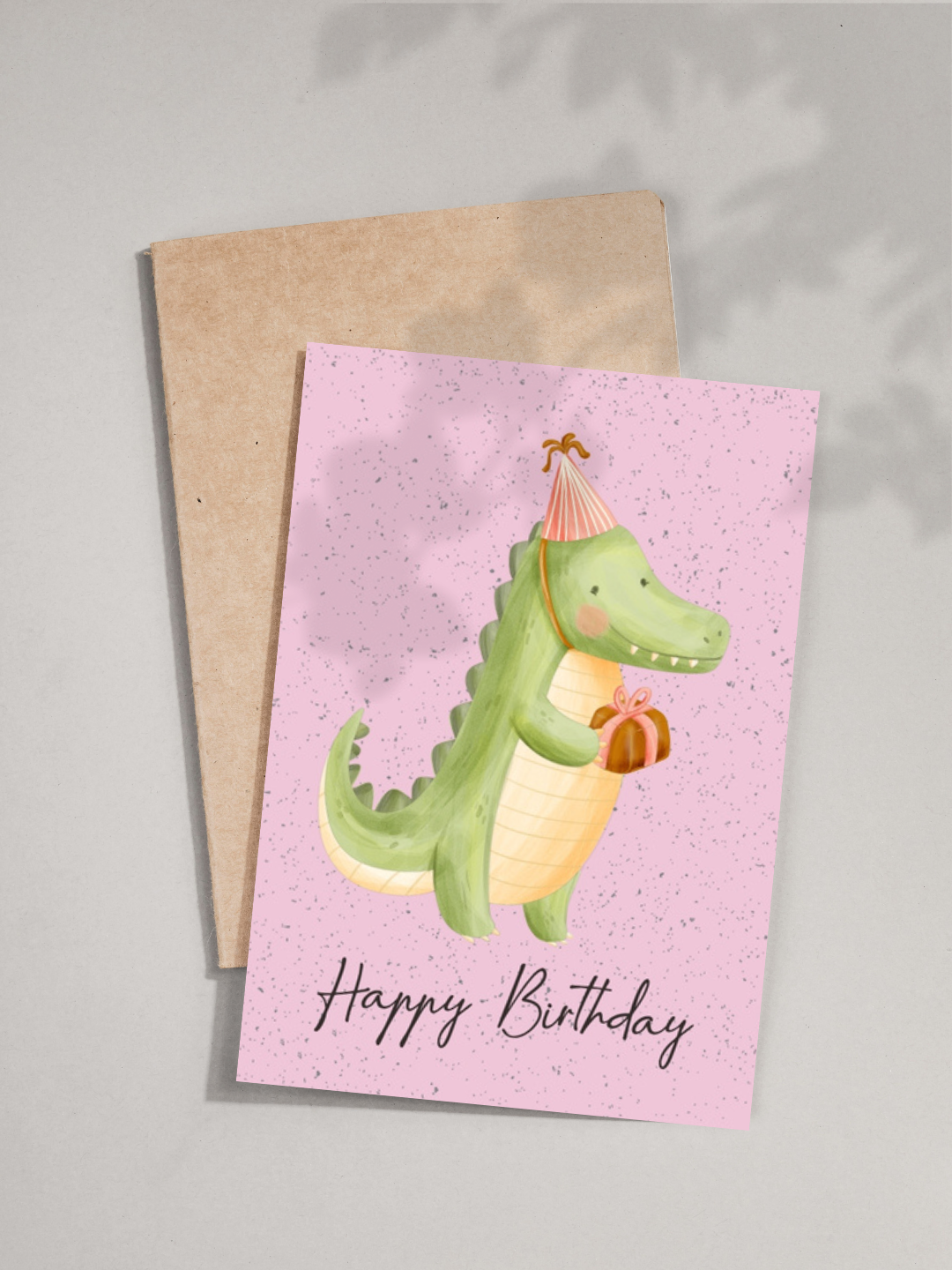 Cute Alligator Birthday Card