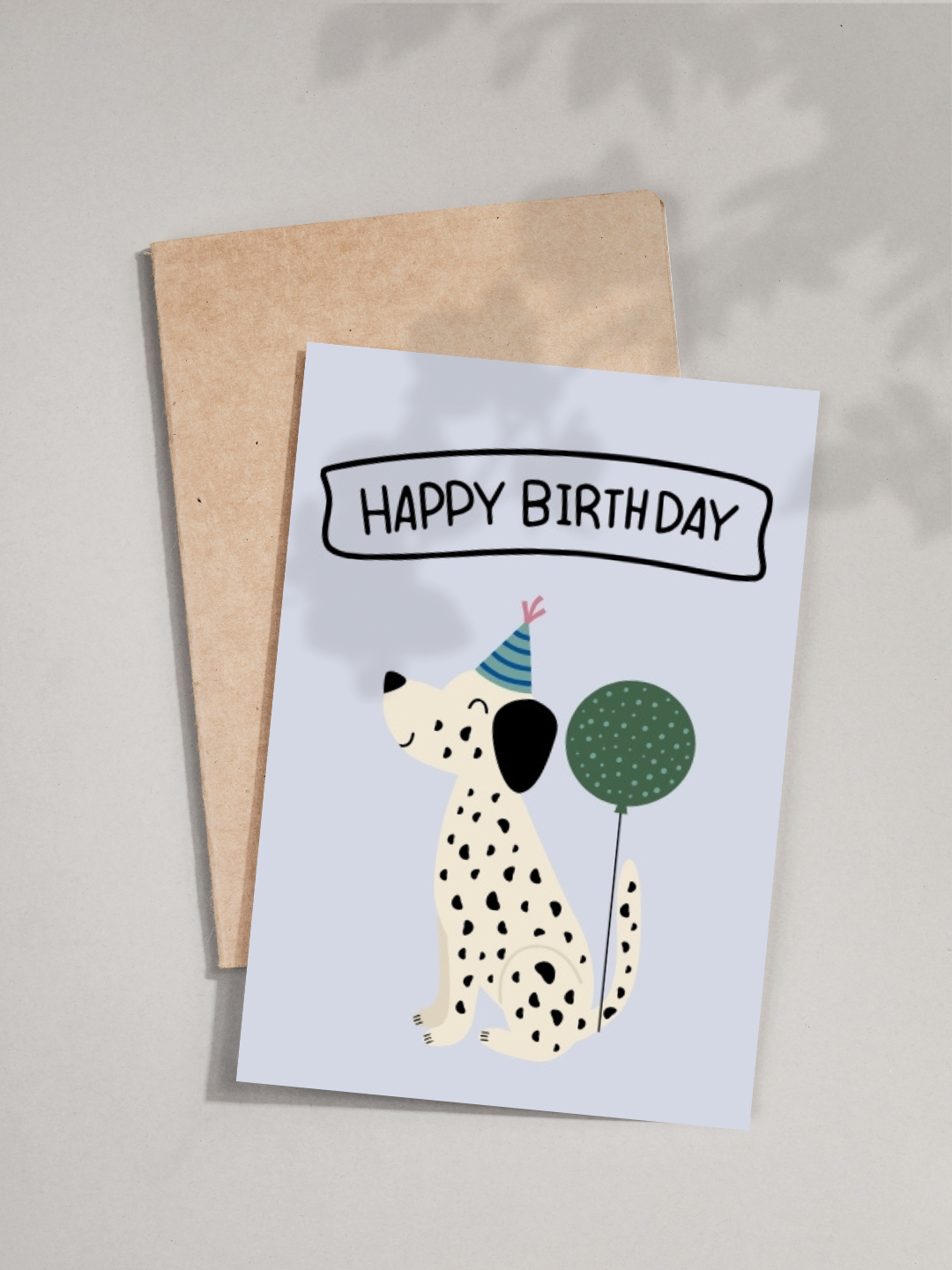Cute Dalmatian Birthday Card