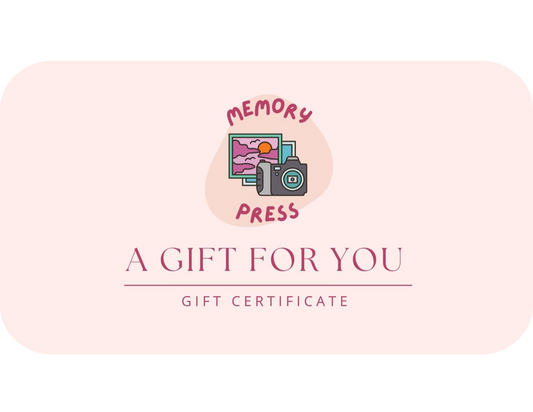 Memory Press Gift Card